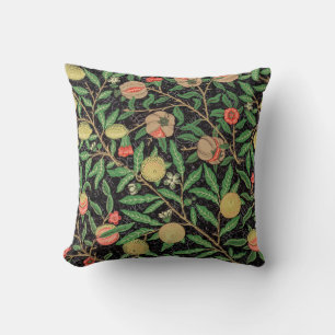 William Morris Fruit Pomegranate Floral Pattern Cushion