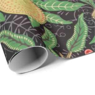 William Morris Fruit Pomegranate Floral Pattern Wrapping Paper