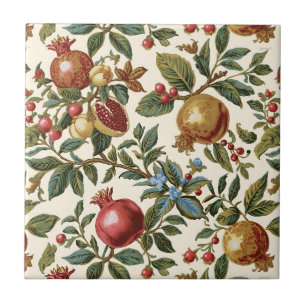 William Morris Fruit Pomegranate pattern Tile