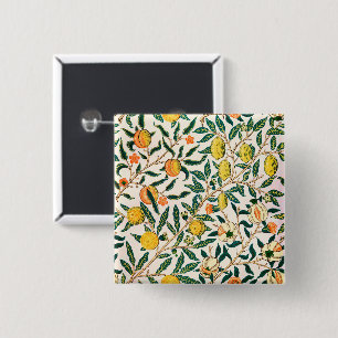 William Morris Fruit Pomegranate Vintage 15 Cm Square Badge