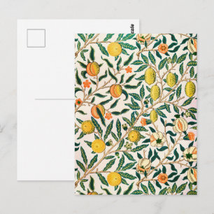 William Morris Fruit Pomegranate Vintage Postcard