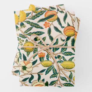 William Morris Fruit Pomegranate Vintage Wrapping Paper Sheet