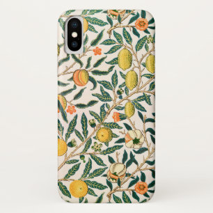 William Morris Fruit Pomegranate White Ornament iPhone X Case