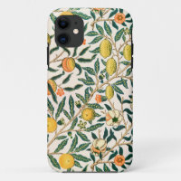 William Morris Fruit Pomegranate White Ornament