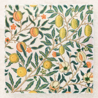 William Morris Fruit Pomegranate White Ornament