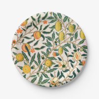 William Morris Fruit Pomegranate White Ornament