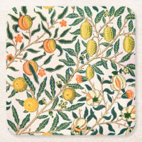 William Morris Fruit Pomegranate White Ornament