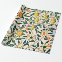 William Morris Fruit Pomegranate White Ornament