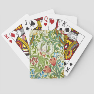William Morris Garden Lily Fine Wallpaper Playing Cards