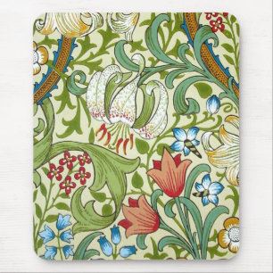 William Morris Garden Lily Wallpaper Mouse Mat