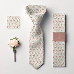 William Morris Garden Tulip Floral Pattern Tie