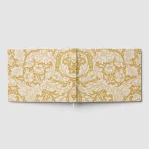 William Morris Gold Bachelors Button Floral Guest Book