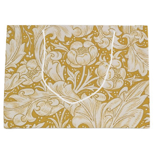 William Morris Gold Bachelors Button Floral Large Gift Bag