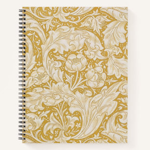 William Morris Gold Bachelors Button Floral Notebook
