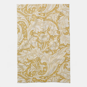 William Morris Gold Bachelors Button Floral Tea Towel