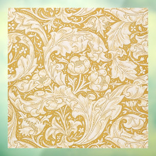 William Morris Gold Bachelors Button Floral Window Cling