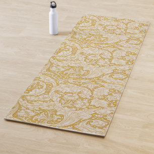  William Morris Gold Bachelors Button Floral Yoga Mat