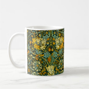 William Morris Gold Honeysuckle Floral Wallpaper Coffee Mug