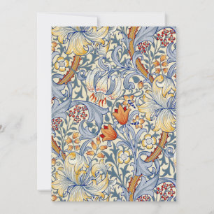 William Morris Gold Lily Flat Note Card