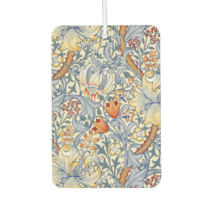 William Morris Gold Lily Victorian Wallpaper Car Air Freshener