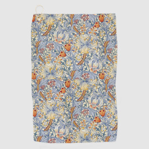 William Morris Gold Lily Victorian Wallpaper Golf Towel