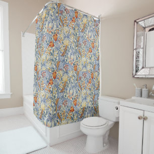 William Morris Gold Lily Victorian Wallpaper Shower Curtain