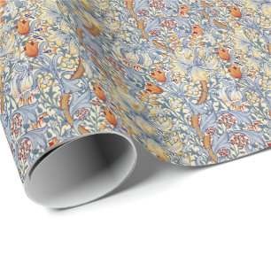 William Morris Gold Lily Victorian Wallpaper Wrapping Paper