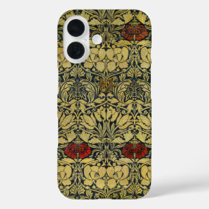 William Morris Gold Tulip Rose Vintage Wallpaper iPhone 16 Case