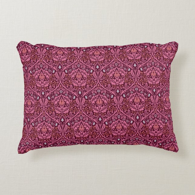 William Morris Golden Bough in Plum Decorative Cushion (Front)