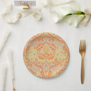 William Morris Golden Bough Pattern Vintage Art Paper Plate