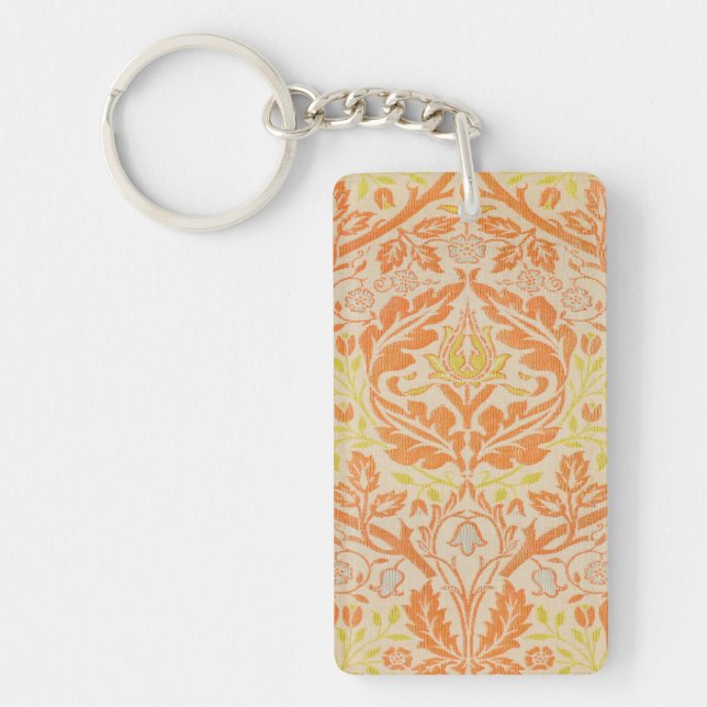 William Morris Golden Bough Tapestry Pattern Key Ring (Front)
