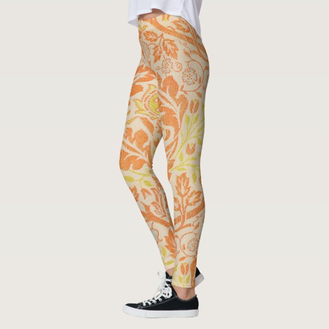 William Morris Golden Bough Tapestry Pattern Leggings (Left)