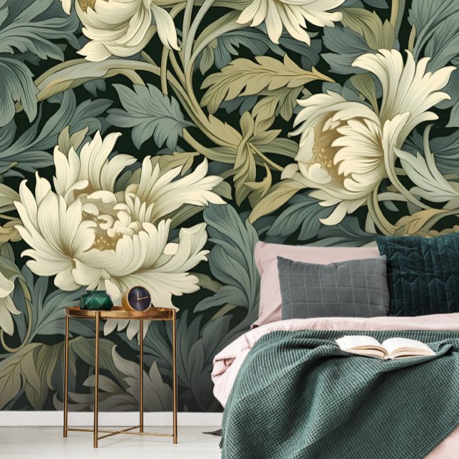 William Morris Golden Lilies Floral Pattern  Wallpaper (Creator Uploaded)