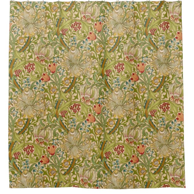 William Morris "Golden Lily" 2 Shower Curtain (Front)