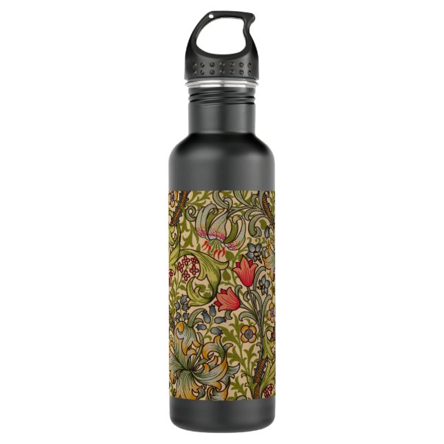 William Morris Golden Lily Antique 710 Ml Water Bottle (Front)