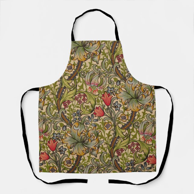 William Morris Golden Lily Antique Apron (Front)