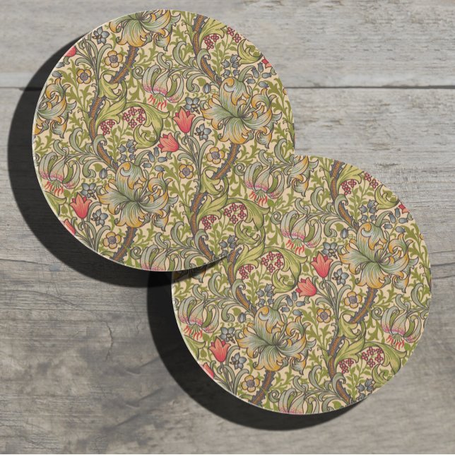 William Morris Golden Lily Antique Coaster (Creator Uploaded)