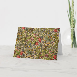 William Morris Golden Lily Antique Floral Pattern Card