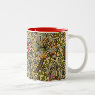 William Morris Golden Lily Antique Two-Tone Coffee Mug