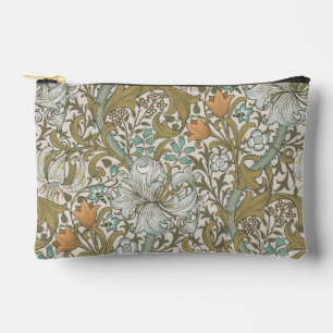 William Morris Golden Lily Blue Gold Classic Accessory Pouch