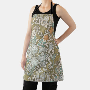 William Morris Golden Lily Blue Gold Classic Apron