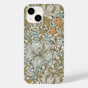 William Morris Golden Lily Blue Gold Classic Case-Mate iPhone 14 Case
