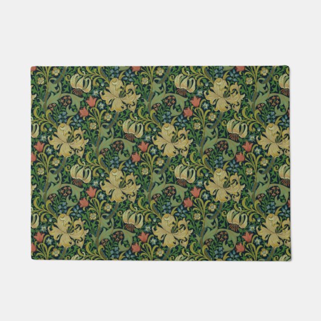 William Morris Golden Lily Doormat (Front)