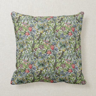 William Morris Golden Lily Floral Chintz Cushion