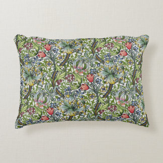 William Morris Golden Lily Floral Chintz Decorative Cushion