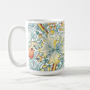 William Morris Golden Lily Floral Pattern Coffee Mug