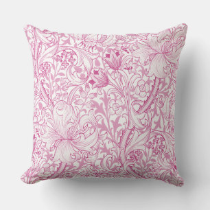 William Morris Golden Lily Floral Pattern Cushion