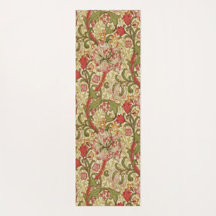 William Morris Golden Lily Floral Pattern Yoga Mat
