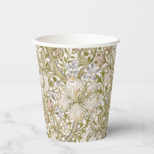 William Morris Golden Lily Garden Flower Classic Paper Cups