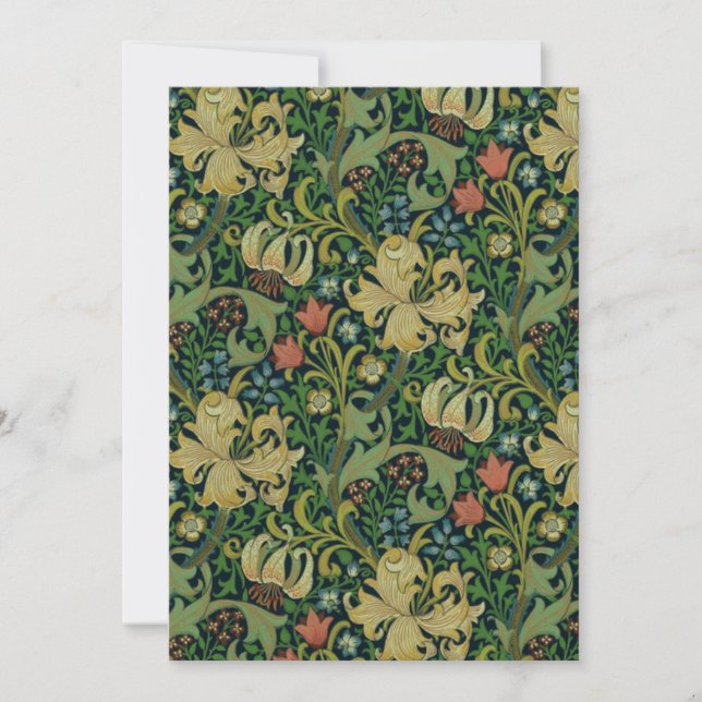William Morris Golden Lily Invitation (Front)